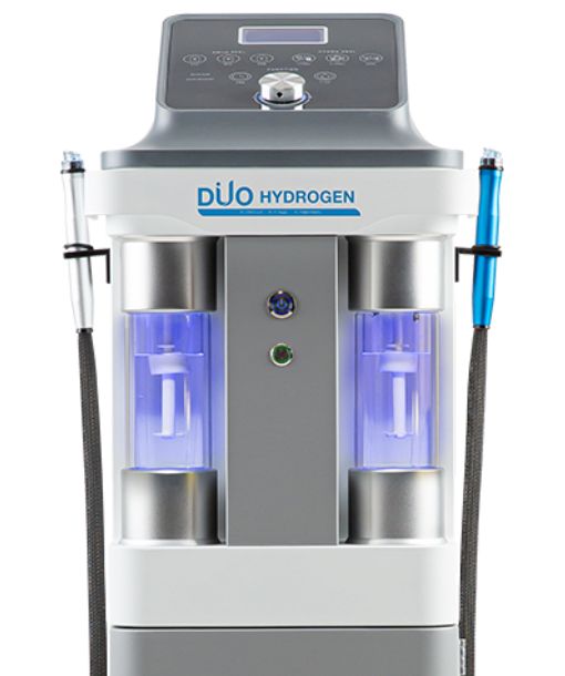 DUO Hydrogen kezelés, hidrogénvizes terápia, ózon terápia, akne kezelés, finomhámlasztás, bőrmegújítás, nyomkodás mentes arctisztítás, arcfiatalítás, AHA sav, BHA sav, esztétikai szalon, budapest, 13. kerulet, luxus kozmetikai szalon